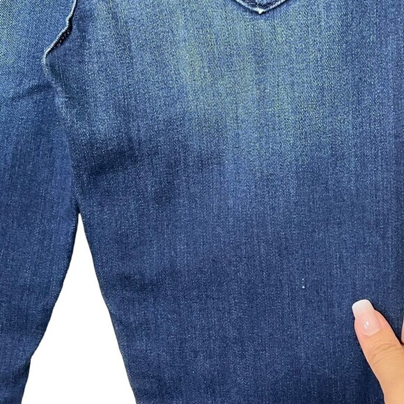 MOTHER Looker Ankle Fray Jeans Tongue Chic Blue High Rise Women’s Size 2 - Picture 15 of 15